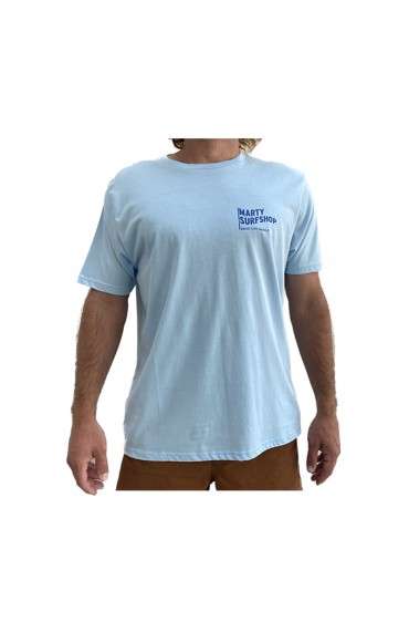 T shirt zone de surf light blue