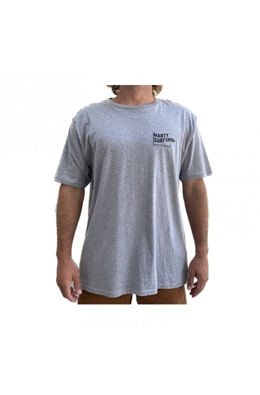 T shirt zone de surf melange grey.