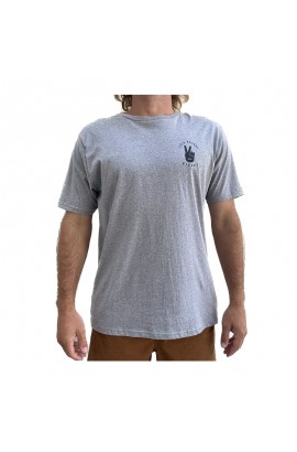 T shirt peace melange grey