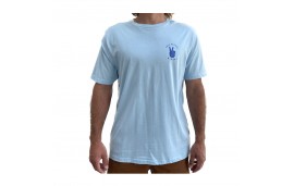 T shirt peace light blue