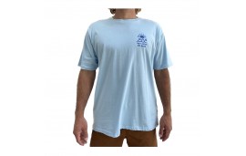 T shirt basque sunset light blue.