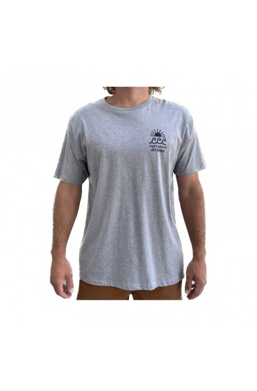 T shirt basque sunset melange grey.